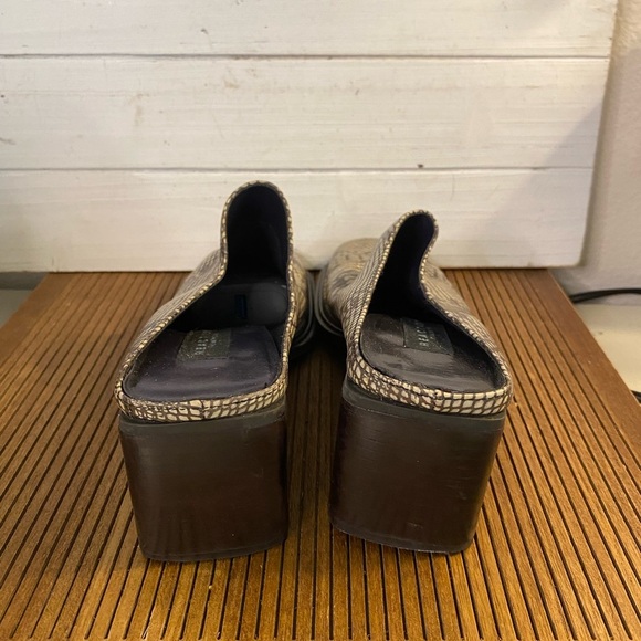 Women's Snakeskin Patterned Mules - Picture 4 of 7